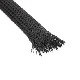 Uxcell 602451438243 16m Long 10mm Width Black Car Audio Polyester Sleeving Cable Cover Coil #2