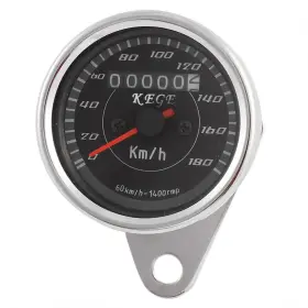 0-180km Uxcell 712662164043 Universal 0-180km/h Motorcycle Tachometer Speedometer Tacho Gauge Dc 12v