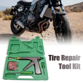 Uxcell 712662816713 Car Motorcycle Tyre Plugger Tire Wheel Repair Gun Tool With Rubber Plugging Kit