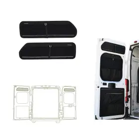 Vanessential 810143920819 Rear Door Upper Storage Panels Pair Designed For Ram Promaster