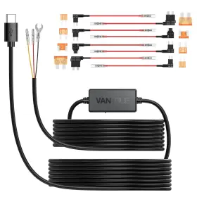 Vantrue 313032573542 11.5ft Usb-c Hardwire Kit 12v 24v To 5v With Acc Functionality Low Vo