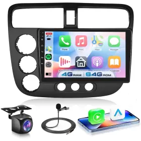 A7244a3662na59 Vechtel 4g 64g Android 15 Car Stereo For Honda Civic 2001-2005 With Wireless Carplay