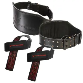 Victor Fitness 671339712096 Vtbbks Small Dual Prong Belt Black Padded Straps