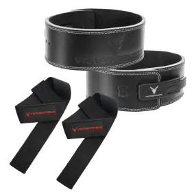 Victor Fitness 671339713154 Vqbbkm Medium Lever Belt 24 Inch Black Straps