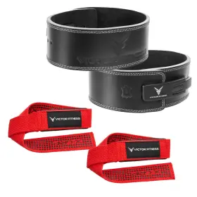 Victor Fitness 671339713406 Vqbbkm Medium Belt 24 Inch Padded Red Straps