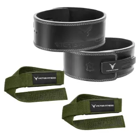 Victor Fitness 671339713505 Vqbbks Medium Belt 24 Inch Padded Green Straps