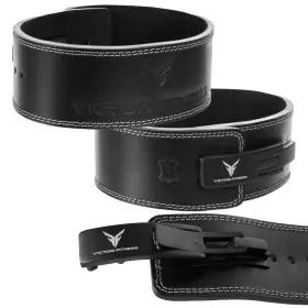 Victor Fitness 810021843971 Vqbbkm 10mm Medium Lever Lifting Leather Belt