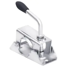 152244 Vidaxl Jockey Wheel Clamp 5.3x2.6x5.5 Inch Galvanised Steel
