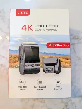 A129 Viofo 972147070540 Pro Duo Dash Cam 4k 1080p Front And Rear Dashcam 5ghz Wifi Gps