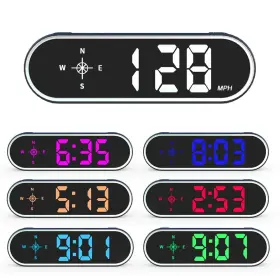 Vjoycar 610521672824 Universal Gps Speedometer Hud Digital Car Speed Display Mph Kmh Over Speeding Al