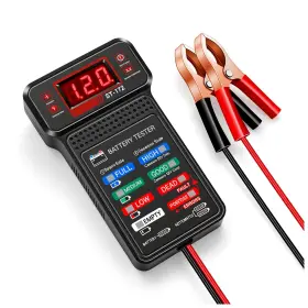 Yi-1002 Vkqts Car Battery Tester With Led Indicator And Lcd Display Load 12v A