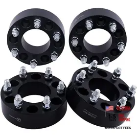 Cg608-504 Vlauto Black Forged 6x5.5 To 6x135 Wheel Adapters 2 Inch With 14x1.5 Inch-pack Of 4