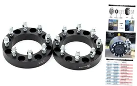 Cg803-382 Vlauto Black Forged 8x6.5 To 8x180 Wheel Adapters 1.5 Inch With Pack Of 2