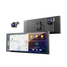 Volam 758918447911 9.26ftft Carplay Screen For Car With 4k Dash Cam Compatible Apple C