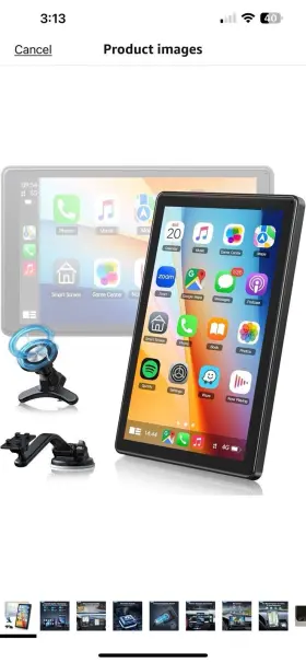 B0dk4ywcyg Volam 7ftft Hd Wireless Carplay Screen For Car With Magnetic Mount