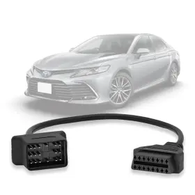 Obd2 Vzg Toyo-17pin Square Obdii Adapter Fit For Toyota 17 Pin Obd1 To 16 Diagnostic
