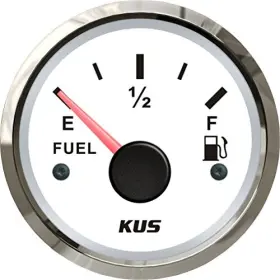 240-33 Wema Usa 859678005479 Cpfr-ws Ohm Electric Fuel Level Gauge 12v / Stainless Steel White