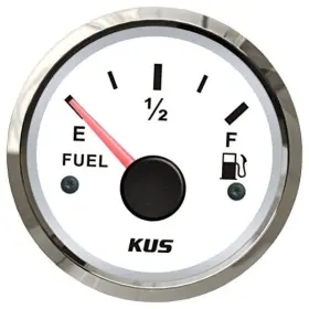 Jmv00002 Wema Usa Cpfr-ws 240-33 Ohm Electric Fuel Level Gauge 12v / Stainless Steel White