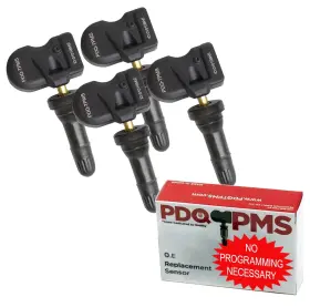 Pdq-tpms-315mhz-rubber-4-pcs Wheel Accessories Parts Pdq Tpms 315 Mhz Tire Pressure Sensor 4 Pack Rubber Stem For Ford Lincoln Mer