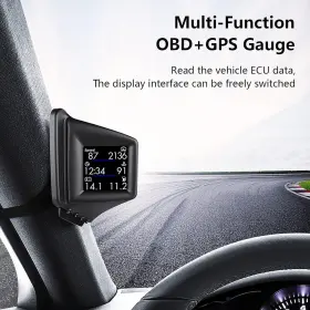 Wiiyii 765530746438 Obd Gps Dual System Car Head Up Display Easy Install Hud Vehicle Monitor #2