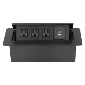 Wisoqutidos7evpc Wisoqu Recessed Power Strip Slow Opening Socket With Usb Charging Ports Furn