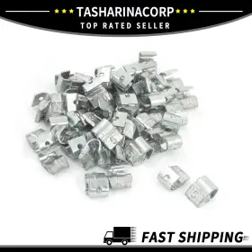 X Autohaux 641832544548 Universal Piece Of 50 Aluminum Alloy 5g Clip Tyre Wheel Balancing Weights