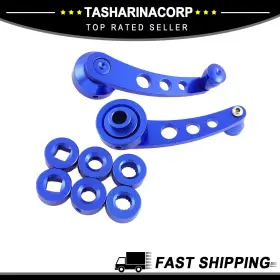 X Autohaux 676766907459 Billet Window Crank Handle Winder Kit For Truck Car Door