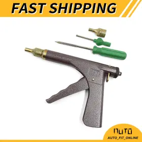 X Autohaux 686130426424 Car Motorcycle Tyre Plugger Tire Wheel Repair Gun Tool With Rubber Plugging Kit Set