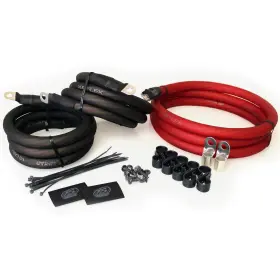 Big3rd Xs Power 1/0 Awg Big 3 Electrical System Wiring Upgrade Kit 250-amp Red