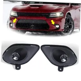 Yeqshng Xr-15dc-fl-1 Lh&rh Led Type Bumper Pair Fog Light With Bracket Wiring Kit Replacement