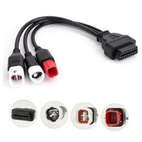 Y486744 Yibeico 3-in-1 Obd2 Diagnostic Adapter For Yamaha Kline Euro5 Motorcycle 12.99inch