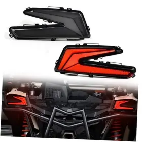 Zp-yj-030602-041 Yjlamp X3 Tail Lights Assembly Led Smoked Black Taillights Rear Brake Stop