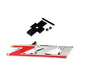 Yoaoo 602130893721 1x Oem Red Grille Z71 Emblem Badge Compatible With Chrome
