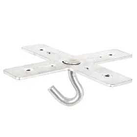 Zaplyte 602451350224 Cross Design Base Metal Ceiling Fan Fixture Mount Hook Hanger Holder 34mm
