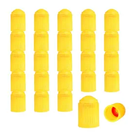 Ziciner 786402998007 25 Pcs Tire Valve Stem Caps Plastic Car Tyre Cap With O Rubber