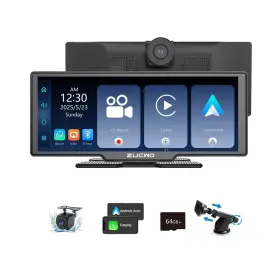 Zs41 Zucwo 11.26 Inch Wireless Carplay Screen For Car Apple And Android Auto Touc