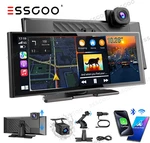 Essgoo 10" 4K Touch Screen Dash Cam Video Recorder Wireless Carplay G-sensor. Fixed Price $98.99.