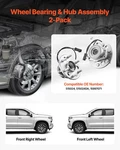 2PCS Front Wheel Bearing & Hub Assembly Fit For 1999-2000 Cadillac Escalade 1995. Fixed Price $139.82.