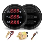 Triple Gauge Set Water Temp (104 F-248 F), Oil Pressure (0-145PSI), Voltmet.... Fixed Price $60.04.
