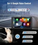 Spedal CL786 Stereo With Apple Carplay, Android Auto, 7" Touchscreen - Black. Fixed Price $36.02.