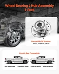Front/rear Wheel Bearing & Hub Assembly Fit For 2016-2017 Chevy Traverse Ls Spor. Fixed Price $75.19.
