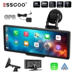 Essgoo 4K Dash Camera 10.26" Dvr Wireless Apple Carplay Android Auto. Fixed Price $100.99.