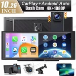 Essgoo 10.26" 4K Dashcam Stereo Wireless Carplay & Android Auto Touch Screen. Fixed Price $98.99.