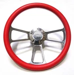Red Chevy Hot Rod Street Steering Wheel 14" Billet Muscle Style. Fixed Price $155.82.