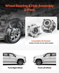 2PCS Front Wheel Bearing & Hub Assembly Fit 2014 Subaru Forester 2.5I Conven. Fixed Price $100.70.