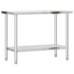 Kitchen Work Table Foot Prep Storage Home Restaurant Stainless Steel Vidaxl. Fixed Price $154.99.
