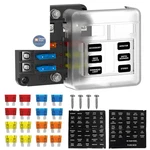 Uckasayfy 6 Way Fuse Block Box 12V/24V Dc, Atc/ato Panel With Led.... Fixed Price $17.18.