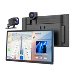 Volam 9" Wireless Carplay Screen For With 2.5K + 1080P Dash Cam And Black. Fixed Price $106.94.