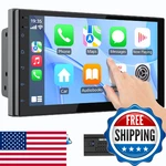 Haudio Double Din Wireless Carplay For Car, 7" Hd Touchscreen With Apple. Fixed Price $77.72.