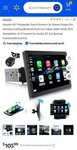 Haudio 10.1" Rotatable Touch Screen Car Stereo Single Din - Android 13, Wireless. Fixed Price $80.00.